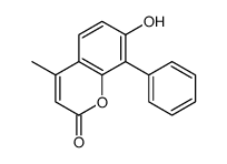7-hydroxy-4-methyl-8-phenylchromen-2-one结构式