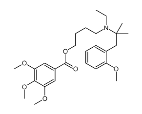 3,4,5-Trimethoxybenzoic acid 4-[ethyl[2-(4-methoxyphenyl)-1,1-dimethylethyl]amino]butyl ester结构式