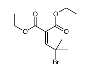 diethyl 2-(2-bromo-2-methylpropylidene)propanedioate Structure