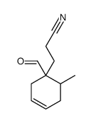 3-(1-formyl-6-methylcyclohex-3-en-1-yl)propanenitrile Structure