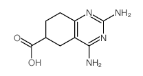 6-Quinazolinecarboxylicacid, 2,4-diamino-5,6,7,8-tetrahydro-结构式