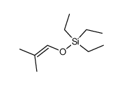 triethyl (β,β-dimethylvinylhydroxy)silane Structure