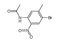acetic acid-(4-bromo-5-methyl-2-nitro-anilide)结构式