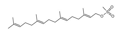 2E,6E,10E-geranylgeranyl methanesulfonate结构式