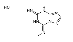 N(sup 4),7-Dimethylpyrazolo(1,5-a)-1,3,5-triazine-2,4-diamine, hydroch loride hydrate (2:2:1) Structure