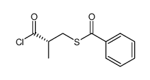 (2S)-3-benzoylthio-2-methylpropionyl chloride Structure