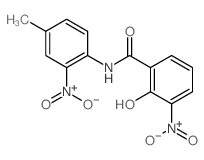 Benzamide,2-hydroxy-N-(4-methyl-2-nitrophenyl)-3-nitro- Structure
