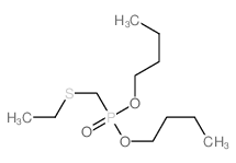 Ethylmercaptomethylphosphonic acid dibutyl ester结构式