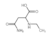 3-carbamoyl-2-ethylamino-propanoic acid结构式