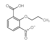 Benzoic acid,3-nitro-2-propoxy- Structure