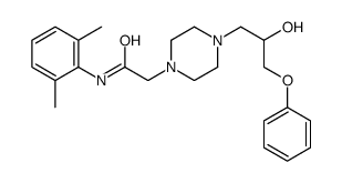 N-(2,6-dimethylphenyl)-2-[4-(2-hydroxy-3-phenoxypropyl)piperazin-1-yl]acetamide结构式