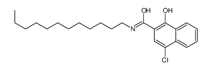 4-chloro-N-dodecyl-1-hydroxynaphthalene-2-carboxamide Structure