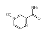 3-吡嗪羧酰胺 1-氧化物结构式