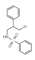 N-(3-bromo-2-phenyl-propyl)benzenesulfonamide结构式
