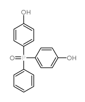 双(4-羟基苯基)苯基氧化膦结构式