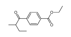 Benzoic acid, 4-(2-methyl-1-oxobutyl)-, ethyl ester (9CI)结构式