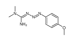 2-p-methoxphenylazo-1,1-dimethylguanidine结构式