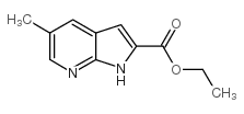 5-甲基-1H-吡咯并[2,3-B]吡啶-2-羧酸乙酯结构式