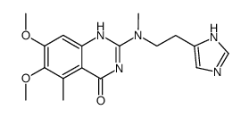 2-{[2-(3H-imidazol-4-yl)-ethyl]-methyl-amino}-6,7-dimethoxy-5-methyl-1H-quinazolin-4-one Structure
