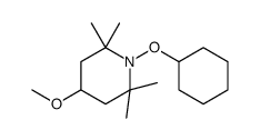 1-cyclohexyloxy-4-methoxy-2,2,6,6-tetramethylpiperidine结构式
