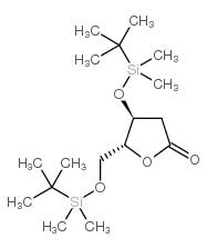 3,5-Di-O-(tert-butyldimethylsilyl)-2-deoxy-D-ribonolactone Structure