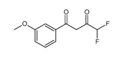 4,4-DIFLUORO-1-(3-METHOXY-PHENYL)-BUTANE-1,3-DIONE结构式