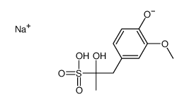 sodium alpha,4-dihydroxy-3-methoxy-alpha-methylbenzeneethanesulphonate structure