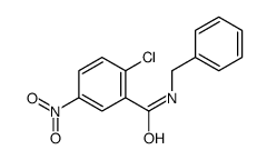 N-苄基-2-氯-5-硝基苯甲酰胺结构式
