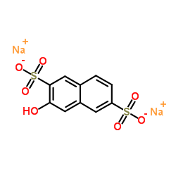 2-萘酚-3,7-二磺酸钠结构式