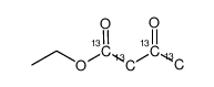 乙酰乙酸乙酯-1,2,3,4-13C4结构式