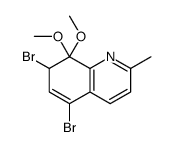 5,7-dibromo-8,8-dimethoxy-2-methyl-7H-quinoline Structure