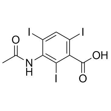 醋碘苯酸结构式