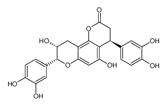 epicatechin-<5,6-e>-4β-(3,4-dihydroxyphenyl)-dihydro-2(3H)-pyranone Structure