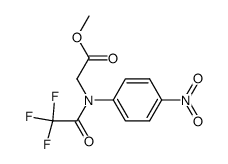 [(4-Nitro-phenyl)-(2,2,2-trifluoro-acetyl)-amino]-acetic acid methyl ester Structure
