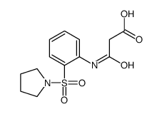 3-oxo-3-(2-pyrrolidin-1-ylsulfonylanilino)propanoic acid结构式
