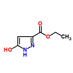 5-酮-4,5-二氢-1H-吡唑-3-羧酸乙酯结构式