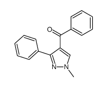 1-methyl-3-phenylpyrazol-4-yl phenyl ketone Structure
