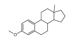 optically inactive 3-methoxy-13-methyl-7,8,9,11,12,13,14,15,16,17-decahydro-6H-cyclopenta[a]phenanthrene结构式