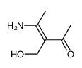 3-Penten-2-one, 4-amino-3-(hydroxymethyl)- (9CI)结构式