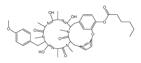 5-(N-Methyl-L-tyrosine)bouvardin hexanoate hydrate Structure