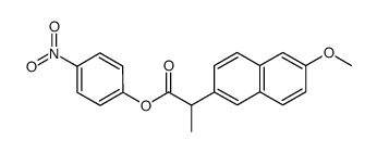 4-nitrophenyl 2-(6-methoxynaphthalen-2-yl)propanoate结构式