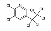 2,3-dichloro-5-(pentachloroethyl)-pyridine Structure