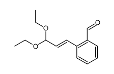 (E)-2-(3,3-diethoxyprop-1-en-1-yl)benzaldehyde Structure