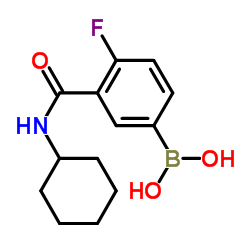 3-Cyclohexylcarbamoyl-4-fluorobenzeneboronic acid picture