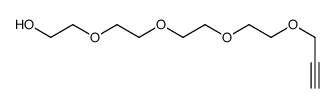 Propargyl-PEG4-alcohol结构式