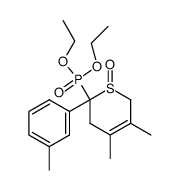 (4,5-Dimethyl-1-oxo-2-m-tolyl-1,2,3,6-tetrahydro-1λ4-thiopyran-2-yl)-phosphonic acid diethyl ester Structure