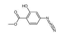 methyl 4-azido-2-hydroxybenzoate结构式