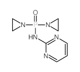 Phosphinic amide,P,P-bis(1-aziridinyl)-N-2-pyrimidinyl- structure