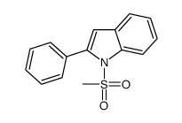 1-methylsulfonyl-2-phenylindole Structure