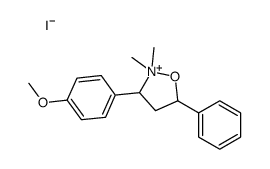 3-(4-methoxyphenyl)-2,2-dimethyl-5-phenyl-1,2-oxazolidin-2-ium,iodide结构式